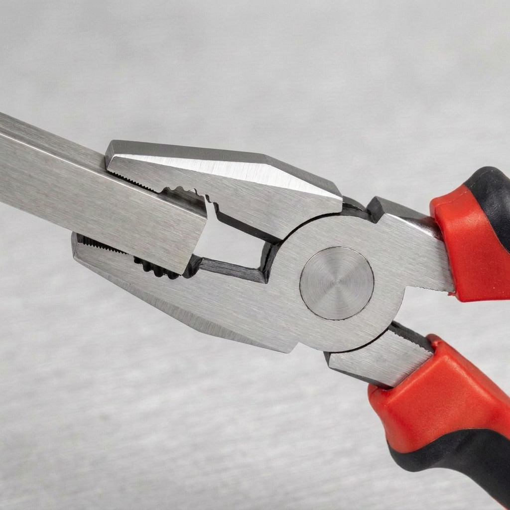 Pivot Plier Pivot plier attempting to grip a piece of metal